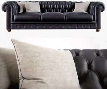Simple European Style Three-seat Sofa-ID:876485111