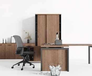 Modern Office Desk And Chair-ID:831779009