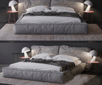 Modern Double Bed-ID:331460005