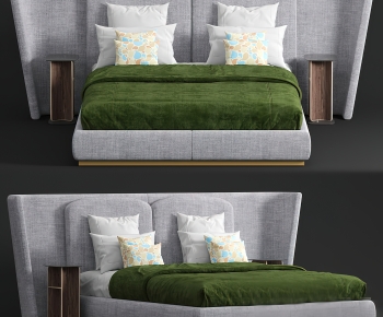 Modern Double Bed-ID:383624086