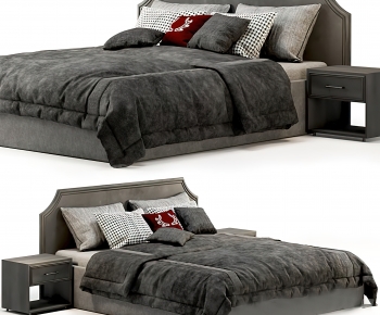 Modern Double Bed-ID:431168088