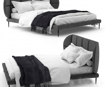 Modern Double Bed-ID:436774976