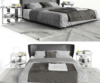 Modern Double Bed-ID:417944918