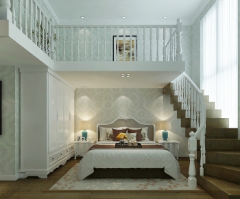 Simple European Style Bedroom-ID:342048885