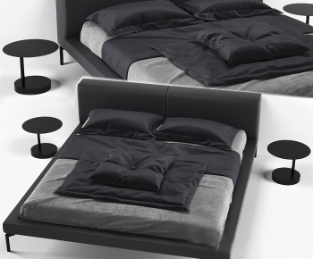 Modern Double Bed-ID:709515098