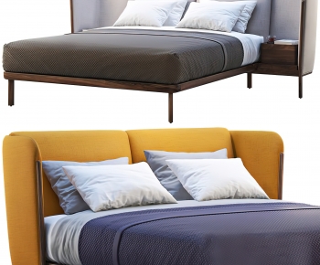 Modern Double Bed-ID:670979039