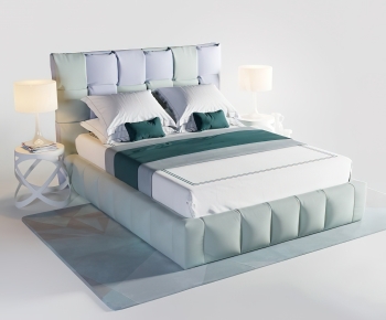 Modern Double Bed-ID:135957967