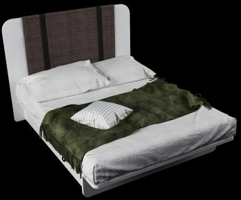 Modern Double Bed-ID:555087095