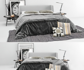 Modern Double Bed-ID:427858115
