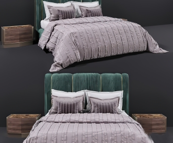 Modern Double Bed-ID:753729107
