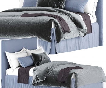 Modern Double Bed-ID:766642092