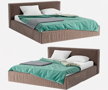 Modern Double Bed-ID:808757071