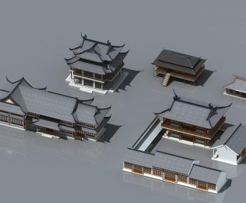 中式古建坡屋顶-ID:969729905