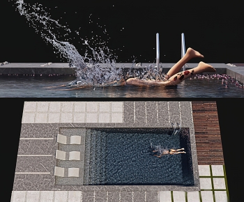 Modern Swimming Pool-ID:308002958