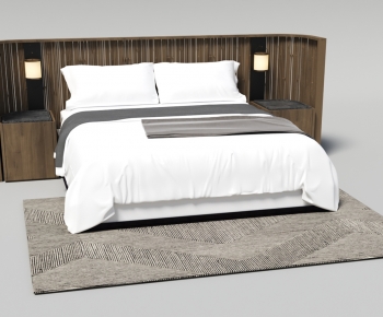Modern Double Bed-ID:195164924