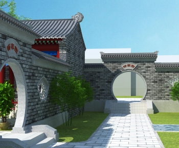 Chinese Style Courtyard/landscape-ID:457197909