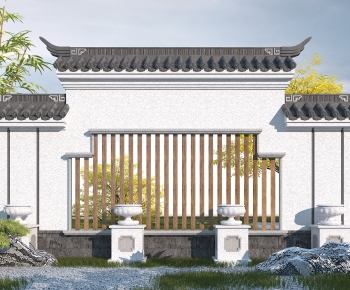 Chinese Style Landscape Wall-ID:442567113