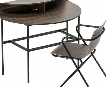 现代实木书桌椅-ID:868151903