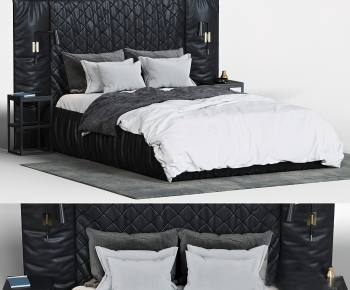 Modern Double Bed-ID:870270975
