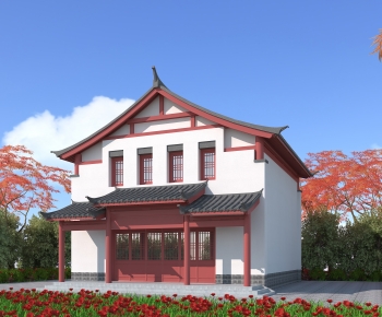 Chinese Style Building Appearance-ID:781945945