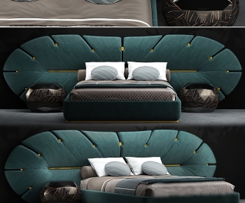 Modern Double Bed-ID:247107989