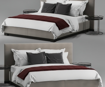 Modern Double Bed-ID:795486938