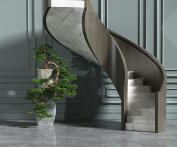 Simple European Style Staircase-ID:686378007