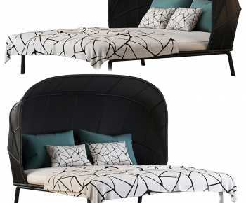 Modern Double Bed-ID:642749072