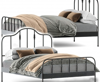Modern Double Bed-ID:224998003