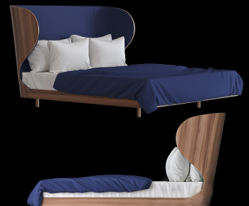 Modern Double Bed-ID:495939971