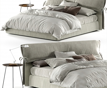 Modern Double Bed-ID:391480923
