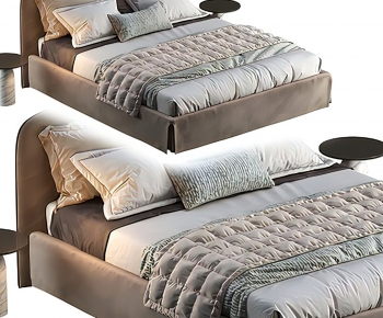 Modern Double Bed-ID:861529115