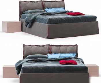 Modern Double Bed-ID:696491965