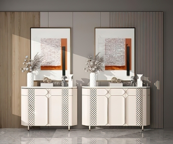 Post Modern Style Entrance Cabinet-ID:889815097