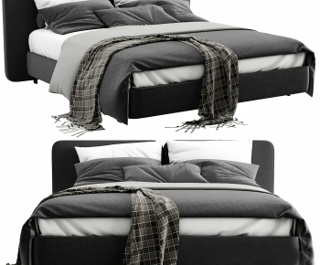 Modern Double Bed-ID:794990179