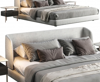 Modern Double Bed-ID:799396999