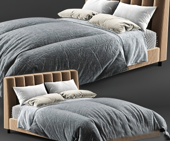 Modern Double Bed-ID:495906116