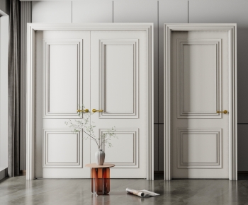 Simple European Style Double Door-ID:510250095