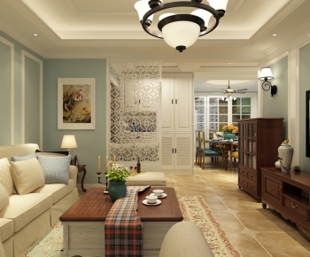 American Style A Living Room-ID:106065039