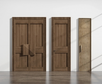 Industrial Style Solid Wood Door-ID:243352892
