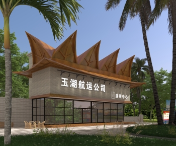 Southeast Asian Style Building Appearance-ID:750390056