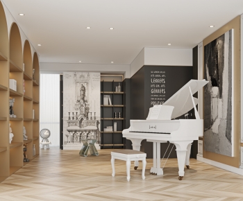 Simple European Style Piano Room-ID:913049942