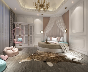 French Style Girl's Room Daughter's Room-ID:535538914