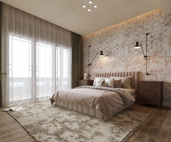 Industrial Style Bedroom-ID:695375925
