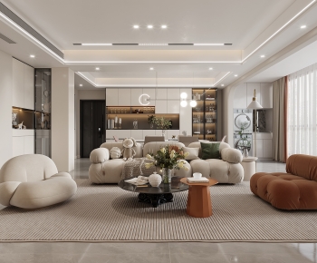 Modern A Living Room-ID:499036078
