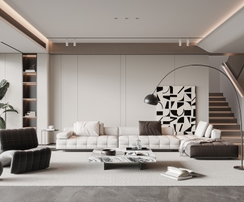 Modern A Living Room-ID:825760485