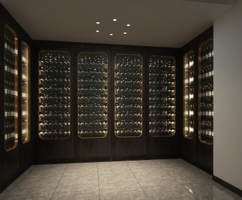 Modern Wine Cellar/Wine Tasting Room-ID:983575114