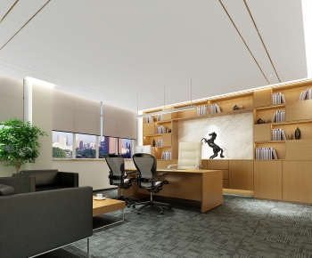 New Chinese Style Manager's Office-ID:706130037