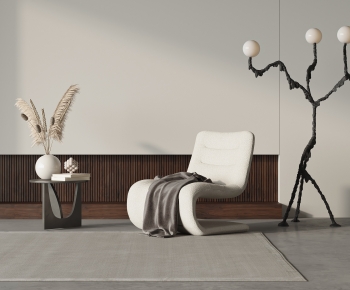 Wabi-sabi Style Lounge Chair-ID:115345005
