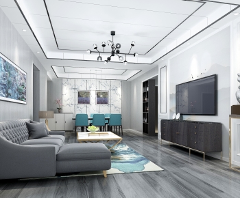 Modern A Living Room-ID:830110078